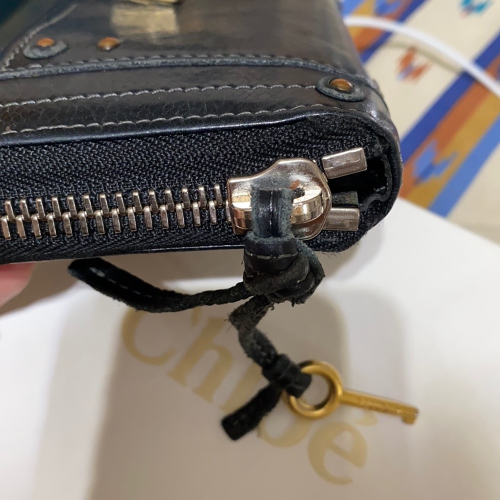 Chloé black leather wallet - Picture 13 of 17
